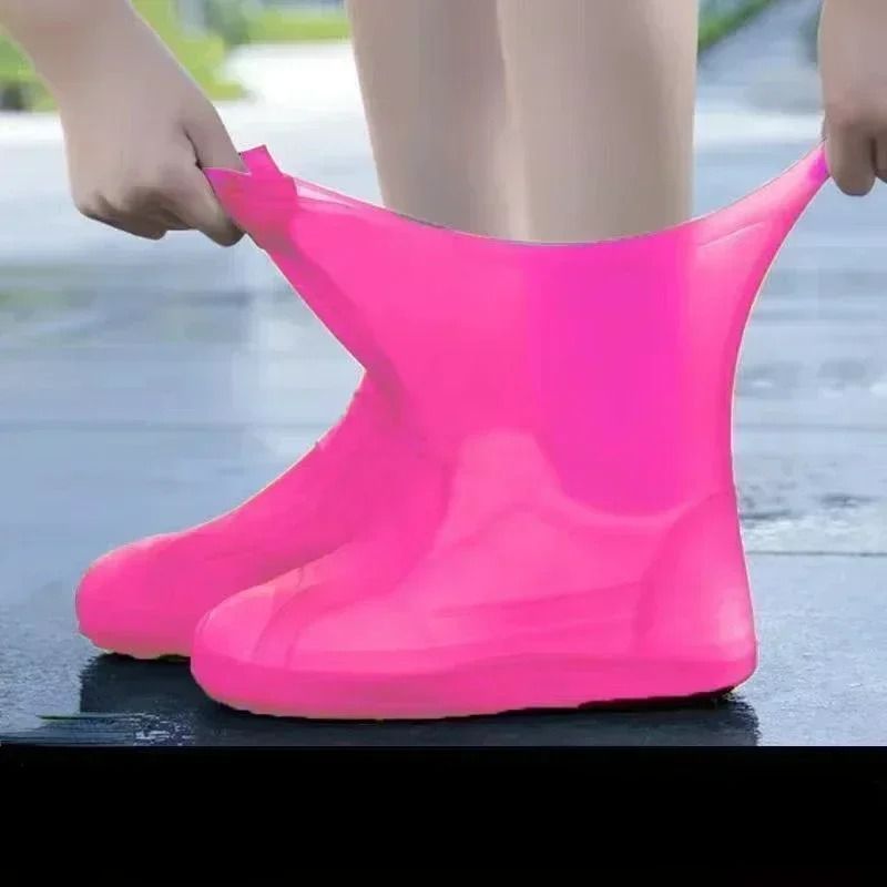 Reusable Non Slip Rain Boot Overshoes Silicone Waterproof Shoe Covers