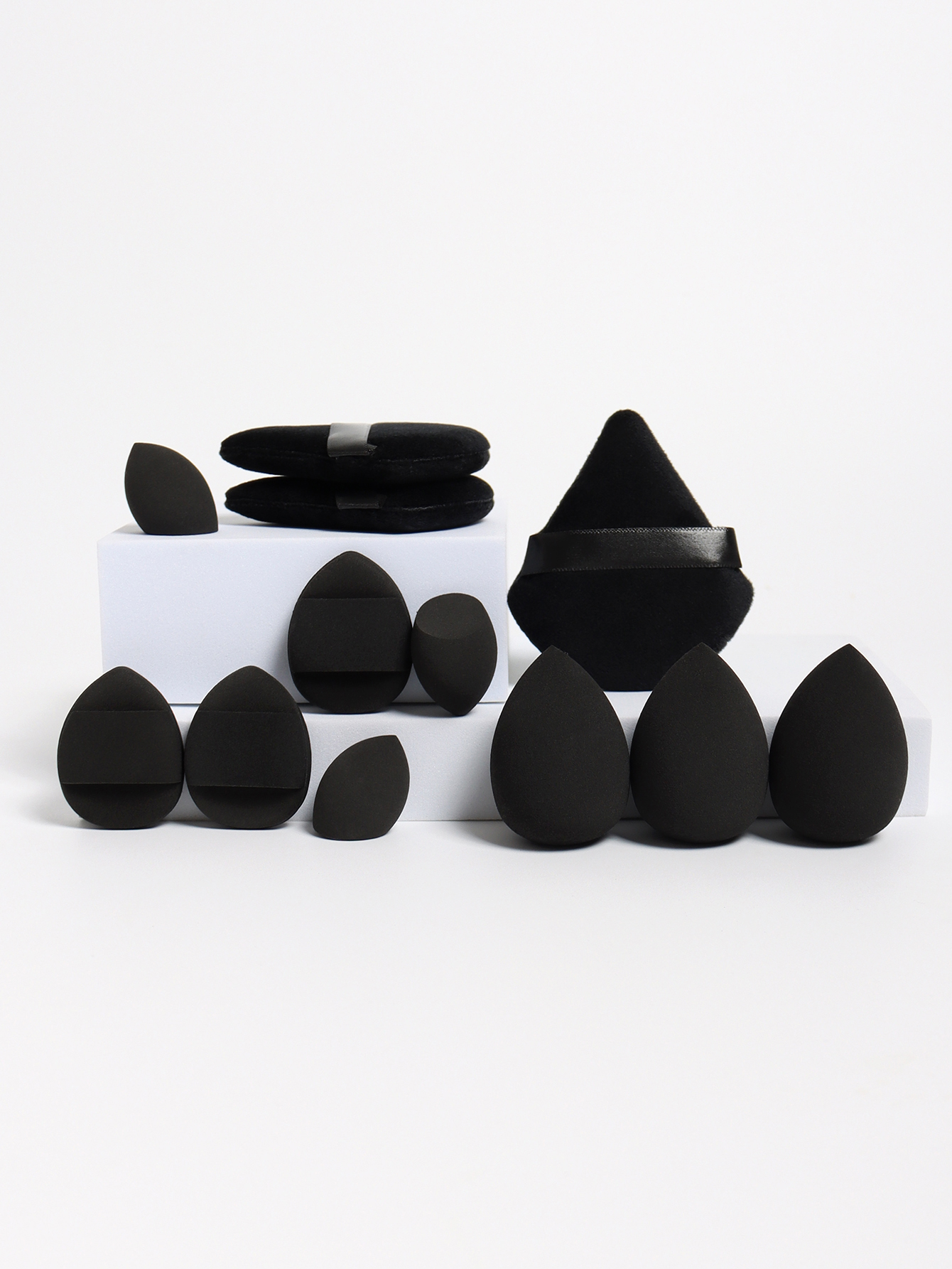 All Purpose Makeup Sponge Set Loose Powder Puffs, Mini Air Cushion Puffs & Beauty Eggs