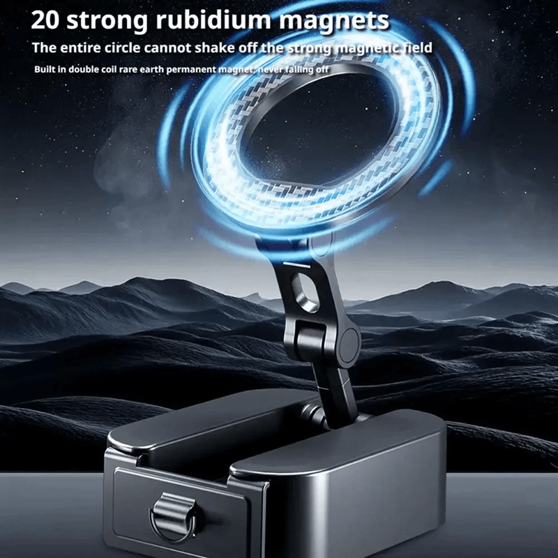 Magnetic Phone Stand Foldable Travel Holder Extendable Desk and Airplane Mount