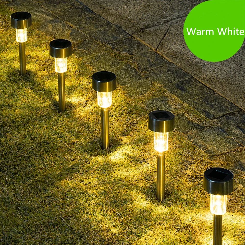 10 Piece Solar LED Garden Path Lights Set