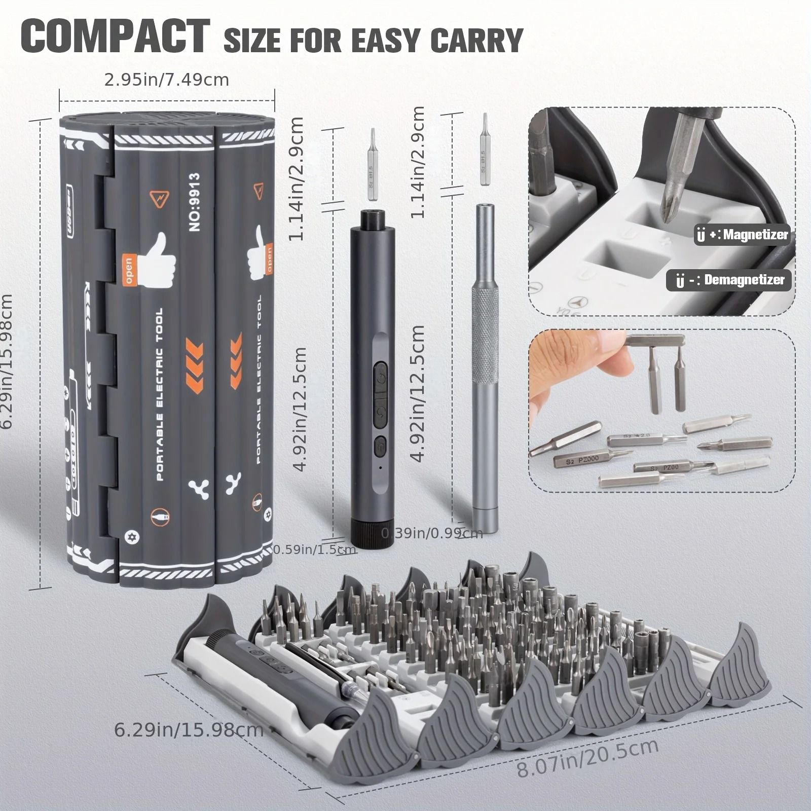 138 In 1 Precision Electric Screwdriver Set Magnetic Alloy Repair Tool Kit
