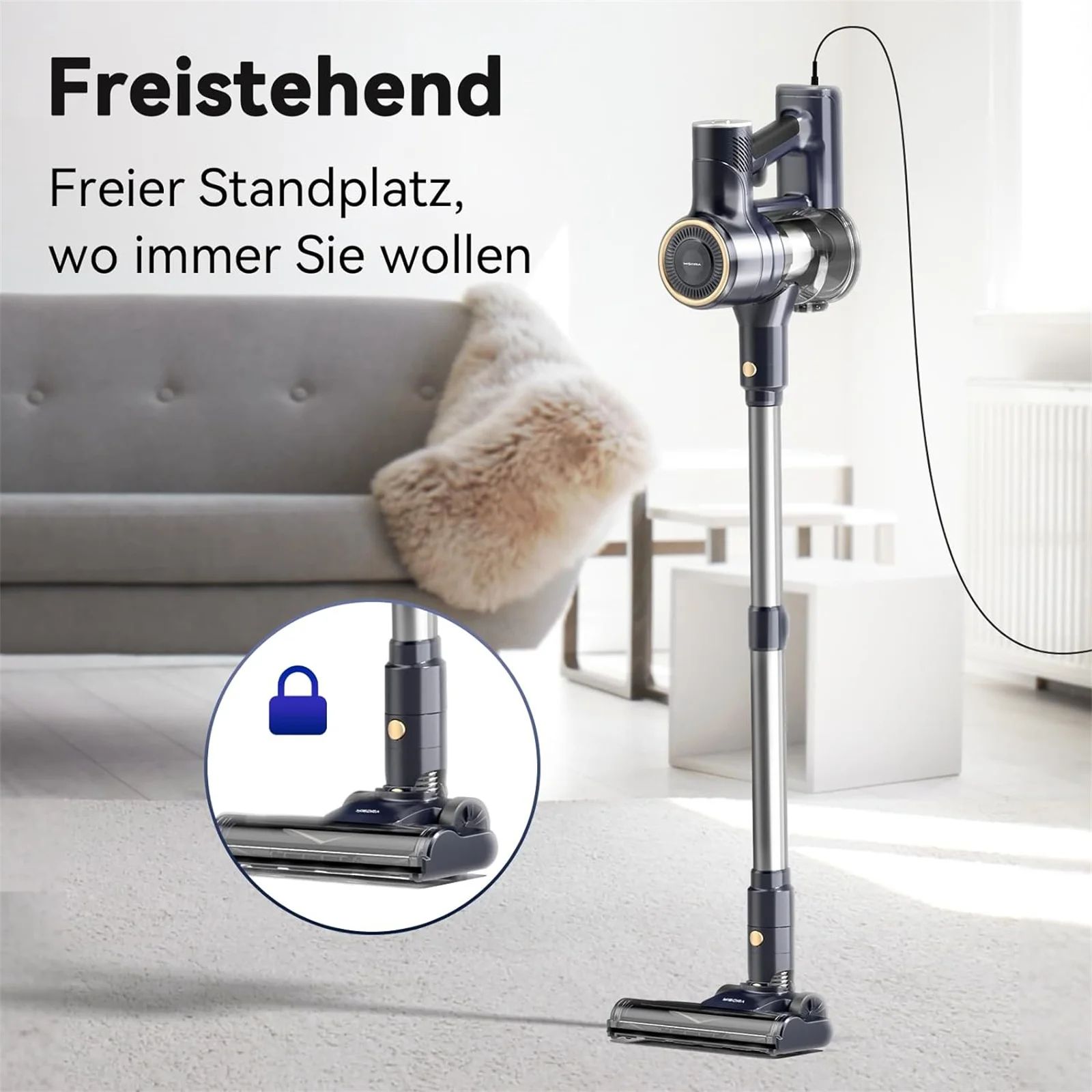 PowerSweep I8 Corded Stick Vacuum Cleaner – 23000Pa High-Suction Lightweight Vacuum for Floors, Carpets & Pet Hair