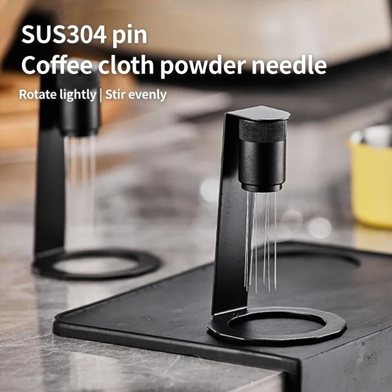 Espresso WDT Tool With Magnetic Stand – 8 Needle Coffee Distribution Stirrer
