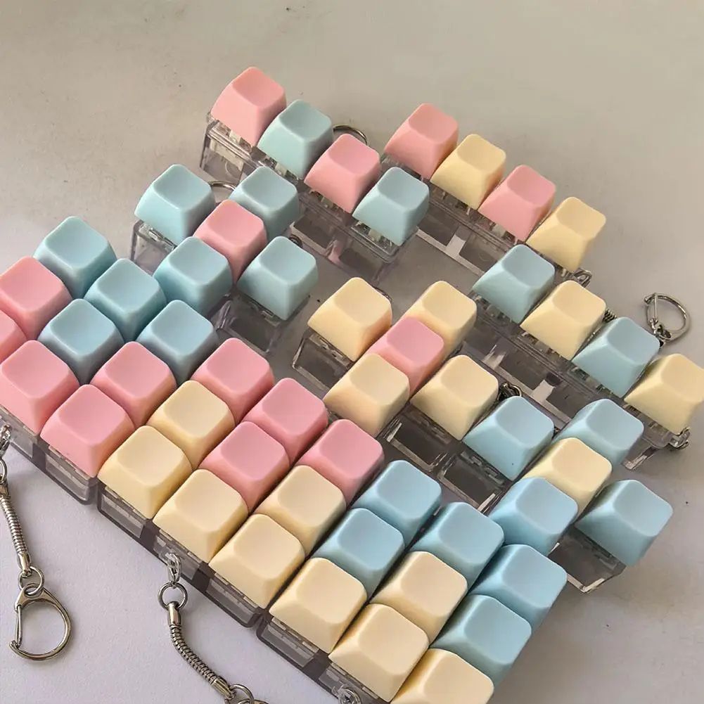 9-Key Keyboard Fidget Toy Fidget Keychain Mechanical Switch Tester