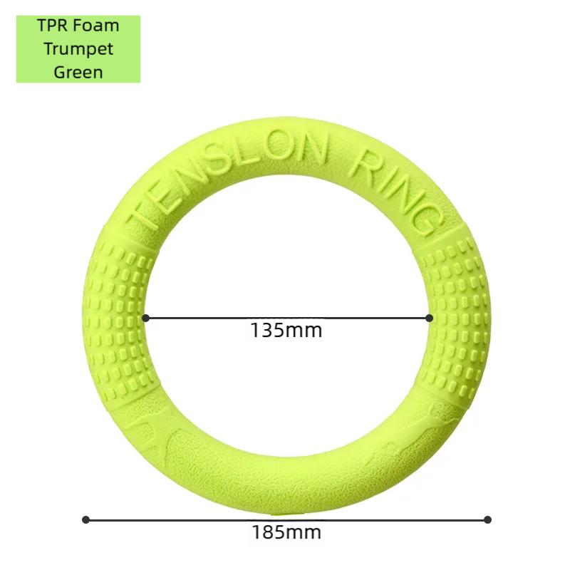 Dog Flying Disc Training Ring Interactive Fetch Toy
