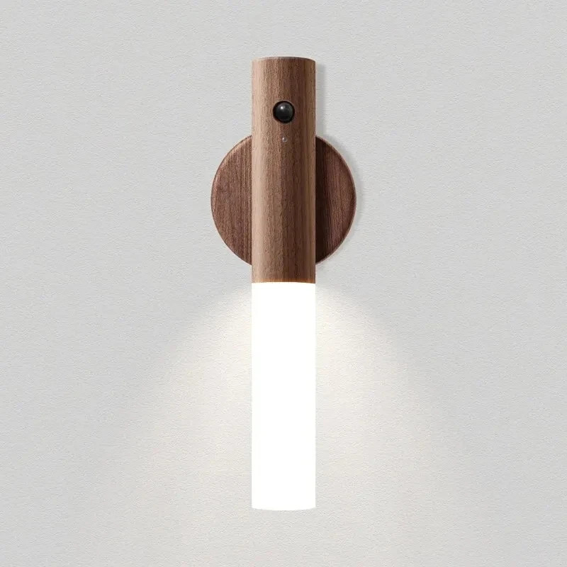 Rechargeable Motion Sensor Night Light LED Wall Lamp for Cabinet Hallway Bathroom