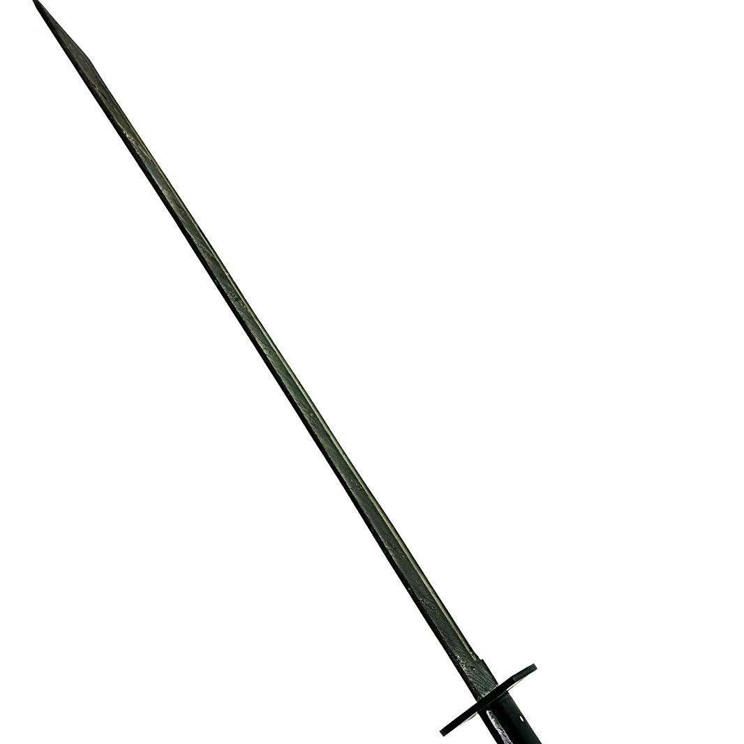 37 Inch Hand Forged Damascus Steel Ninja Sword, Katana, Tanto Blade, Sharp Edge, Ambidextrous