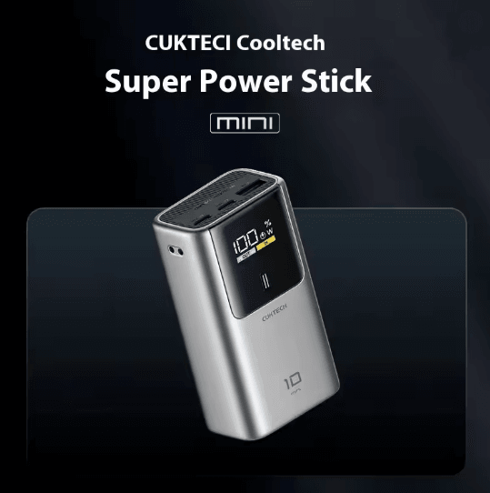 CUKTECH 10000mAh Mini Power Bank 55W Fast Charging with Digital Display