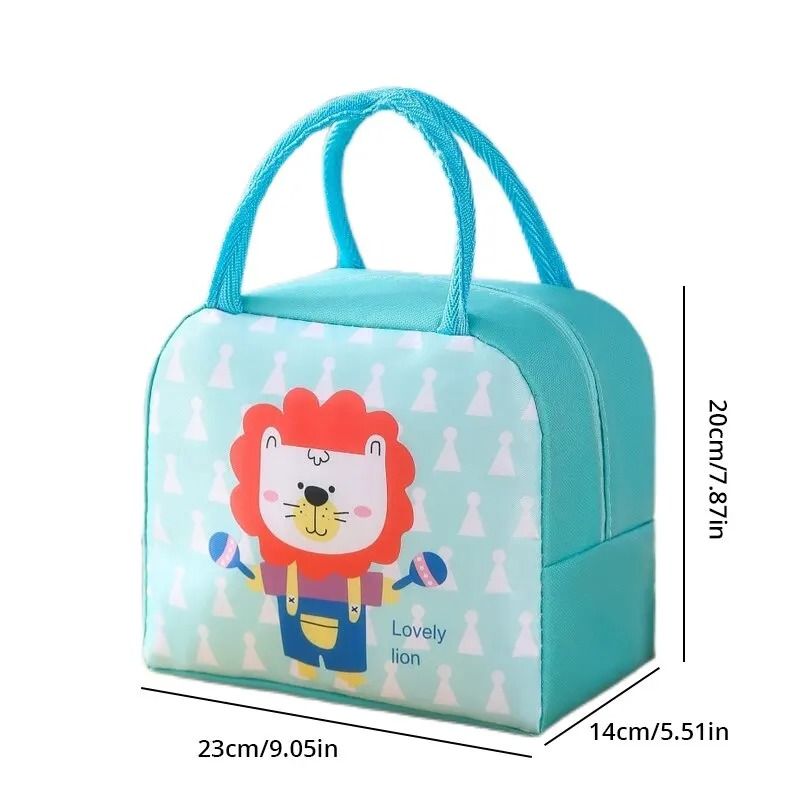 Cartoon Insulated Lunch Box Tote – Thickened Aluminum Foil Bento Bag