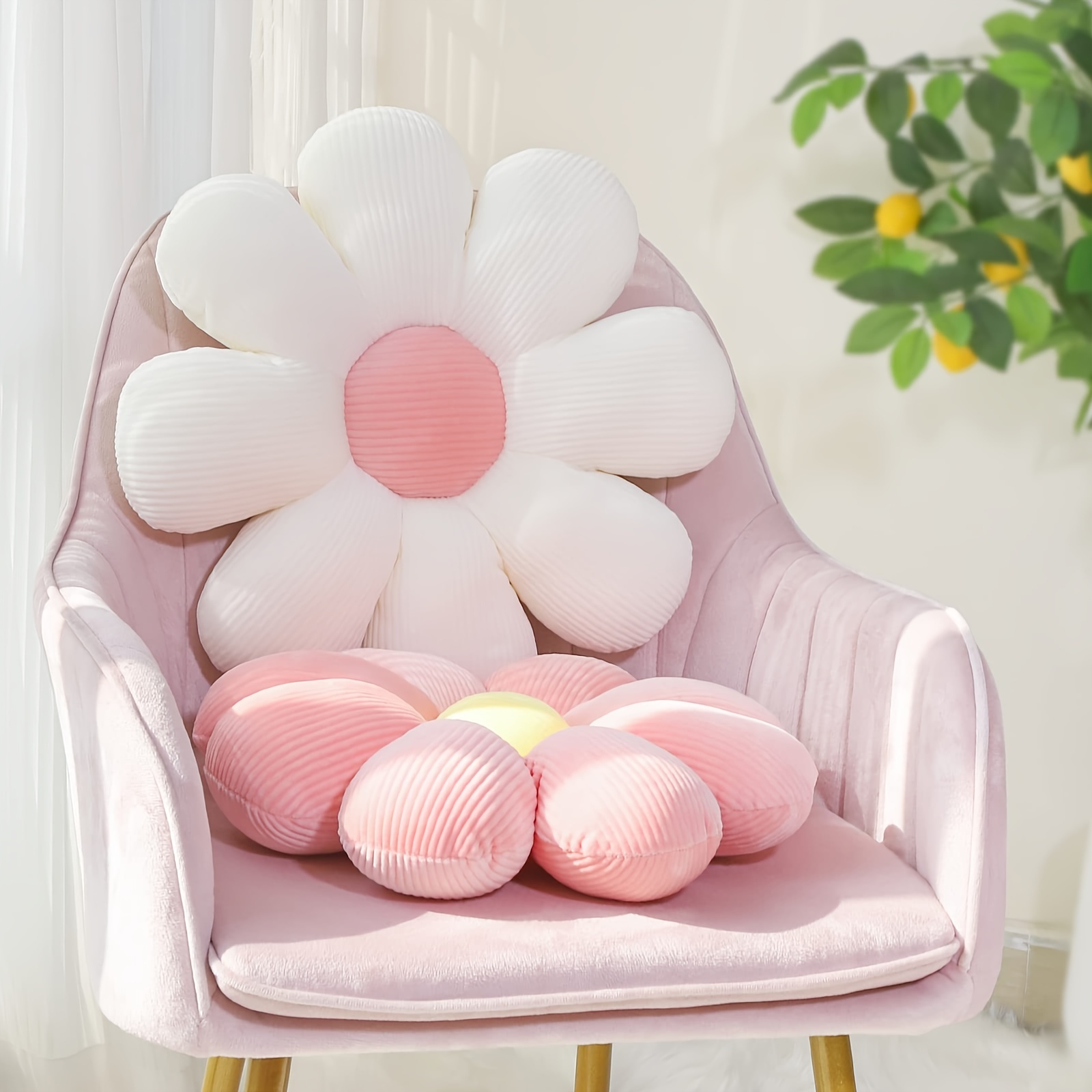 Flower Mat Daisy Seat Cushion Sunflower Pillow Gift