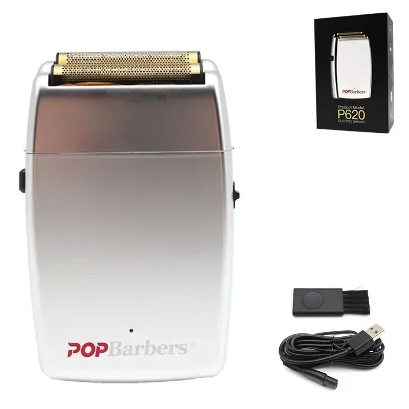 Professional Electric Beard Trimmer Double Foil Shaver with USB Charging
