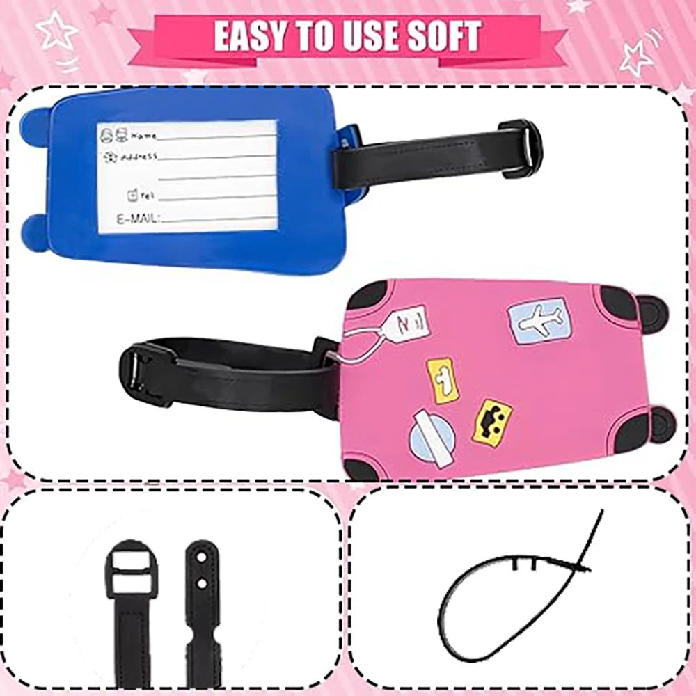 Silicone Luggage Tag with ID Label