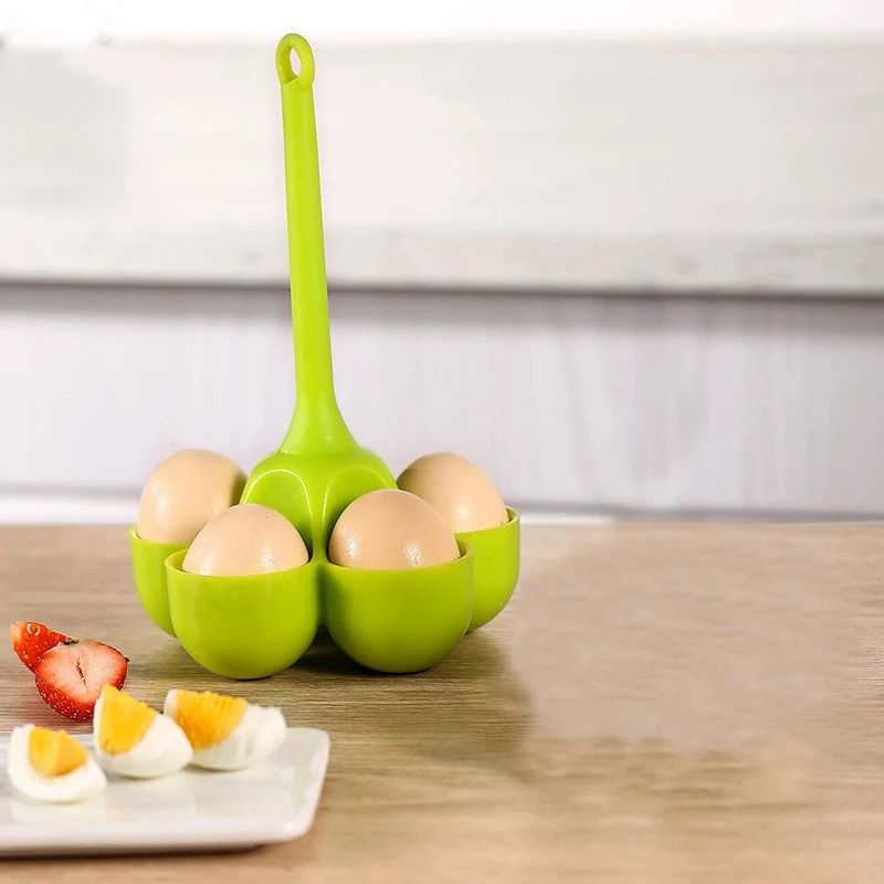 5-Hole Silicone Egg Cooker & Steaming Tray