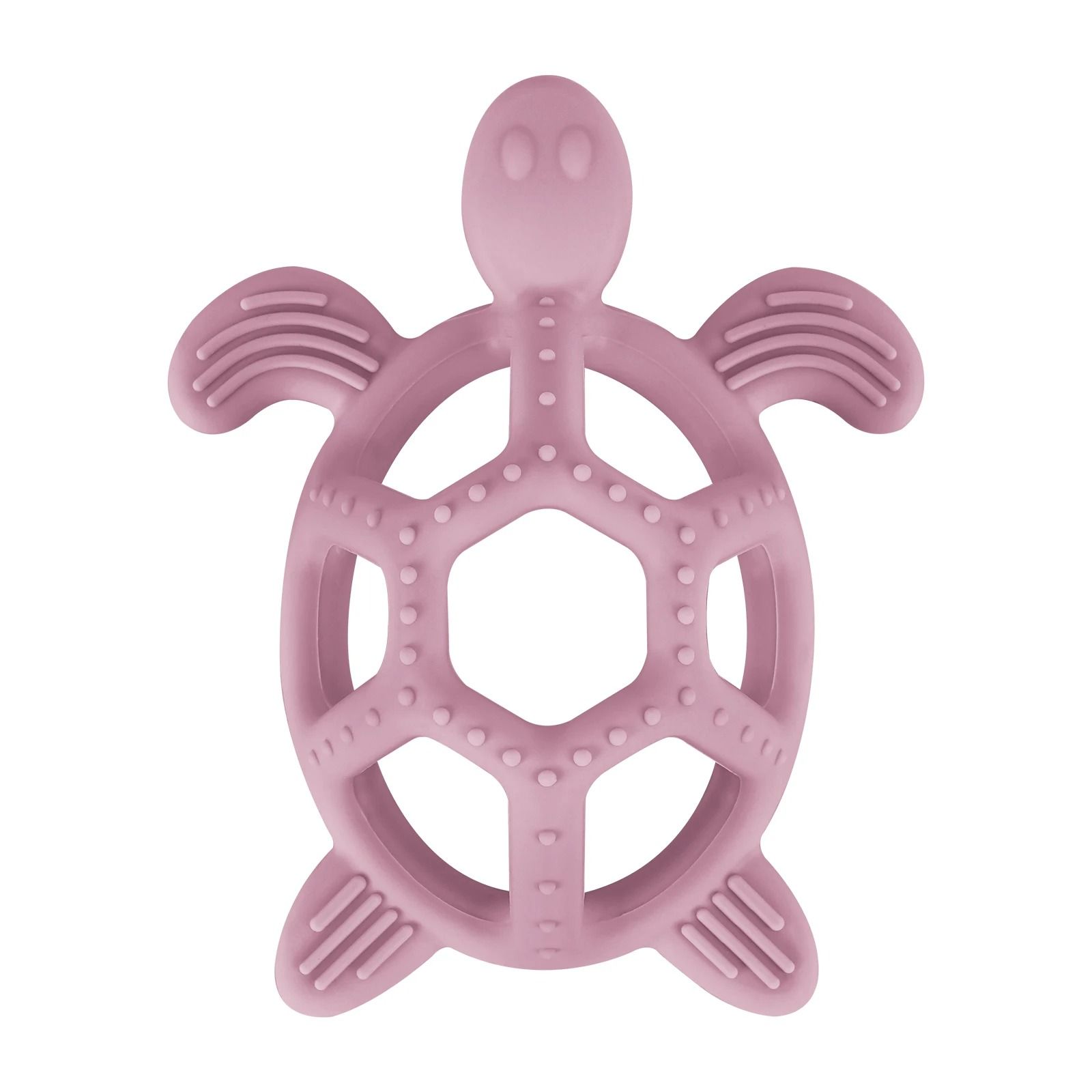 Silicone Turtle Baby Teether – Food-Grade Cartoon Animal Molar Toy