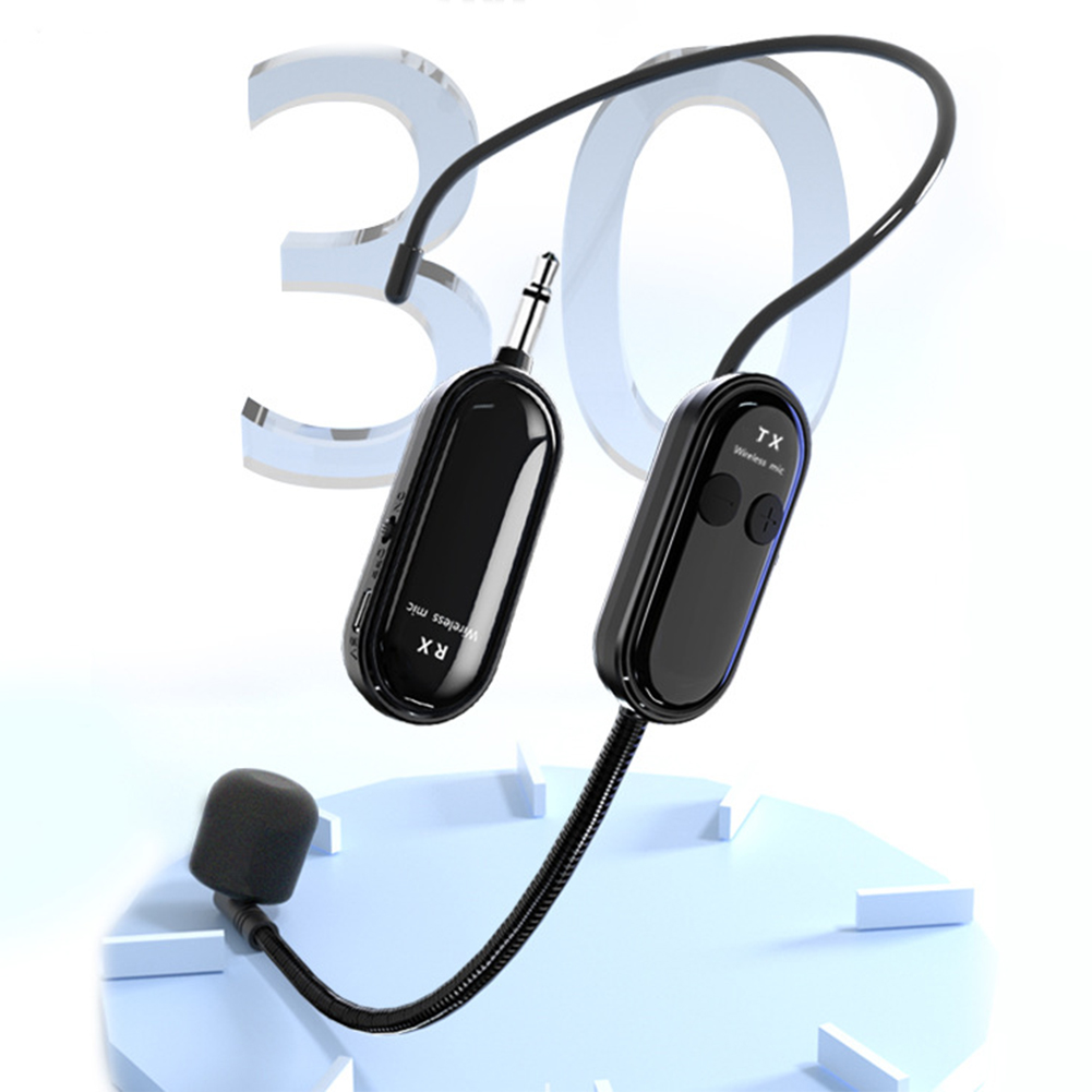 2.4G Wireless Headset & Handheld, Long Range 2 in 1 Mic Wireless Microphone System for Voice Amplifier Stage Speakers