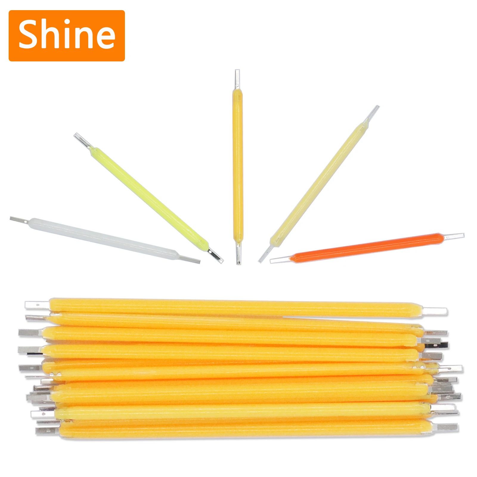10pcs COB LED Filament Strips for Edison Bulb Repair, LED Filament Strip Parts in Multiple Lengths and Voltages